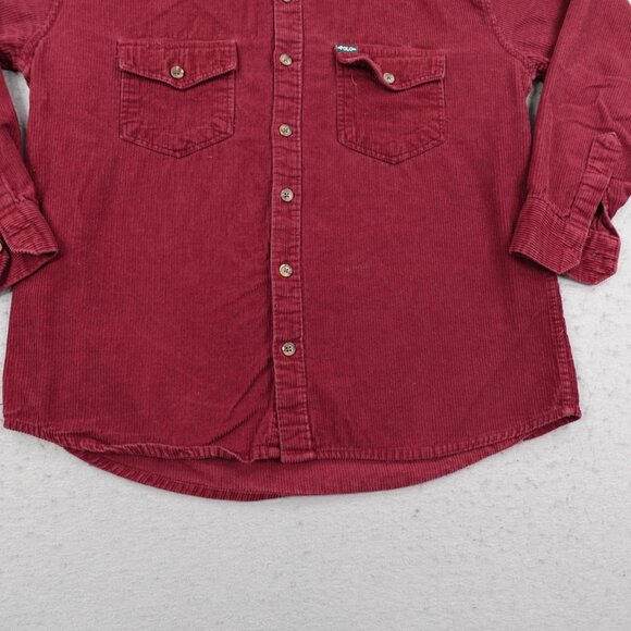 Ralph Lauren Polo Country Shirt Mens 2XL Red Corduroy Classic Fit Button Up - Picture 3 of 9